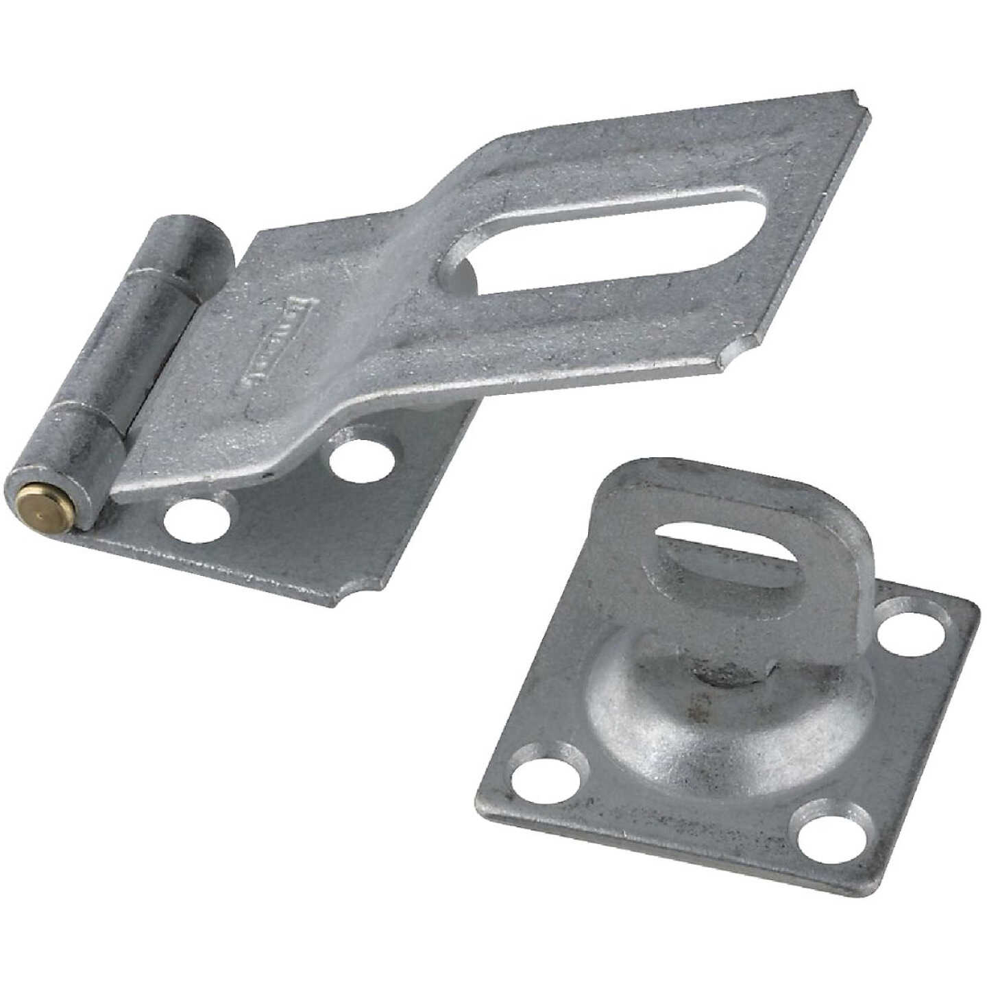 National Hardware 3-1/4 In. Galvanized Swivel Safety Hasp Image 1