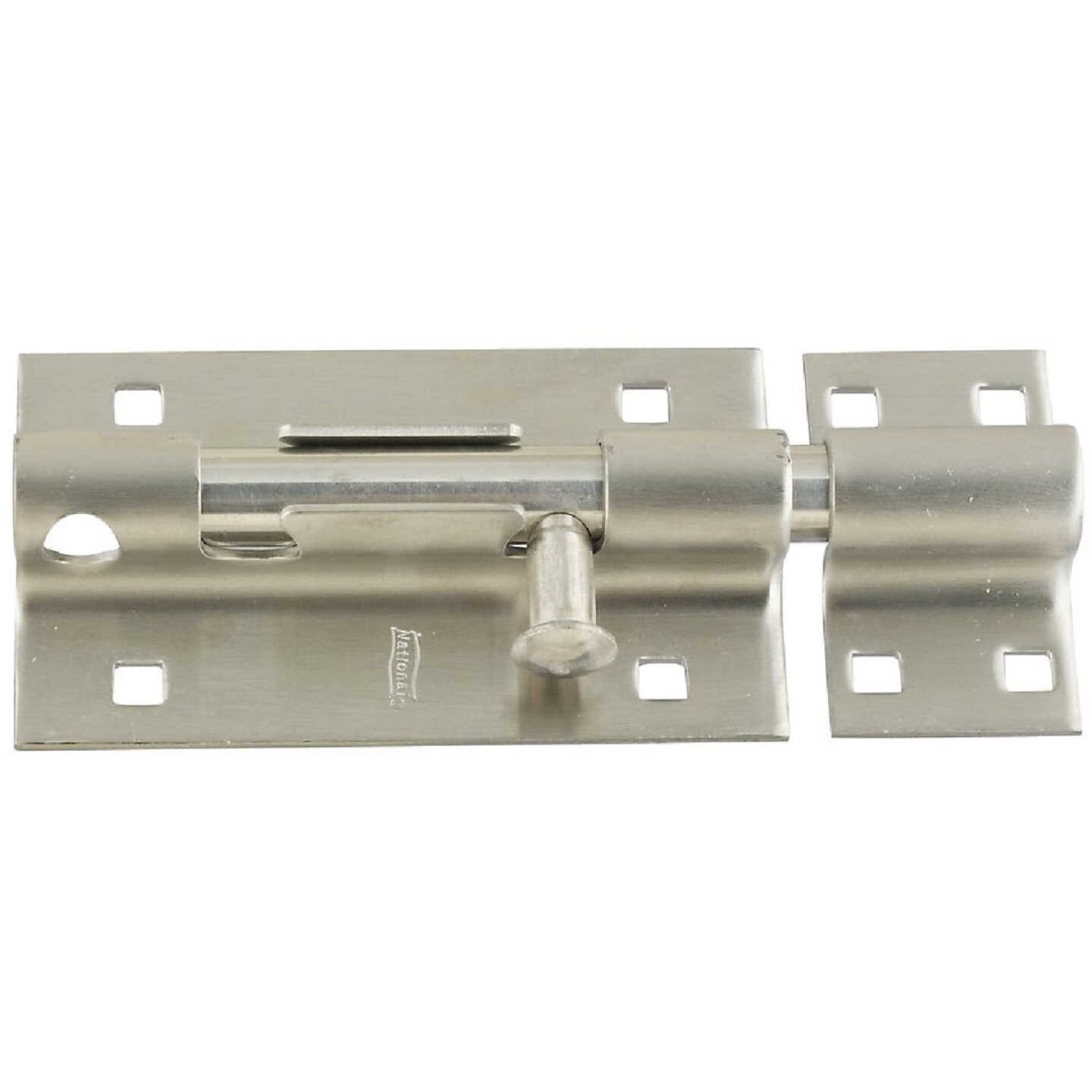 National Hardware 5 In. Stainless Steel Door Barrel Bolt Image 1