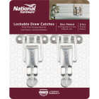 National Hardware Zinc-Plated Finish Lockable Draw Catch (2-Count) Image 2