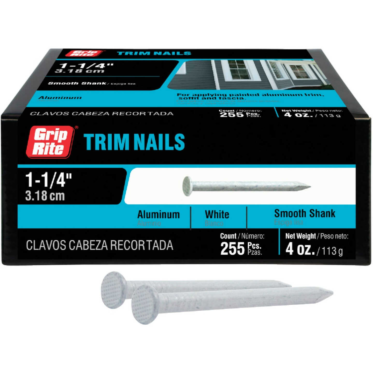 Do it Best 1-1/4 In. 12.5 ga White Aluminum Siding Nail (4 Oz.) Image 2