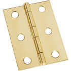 National Hardware 1-3/4 In. x 2-1/2 In. Brass Medium Decorative Hinge (2-Pack) Image 1