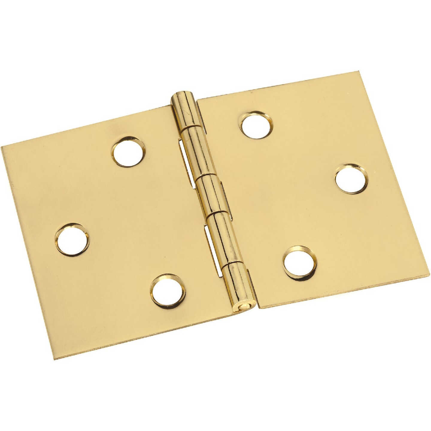 National Hardware 2 In. x 3-1/16 In. Brass Desk Hinge (2-Pack) Image 1