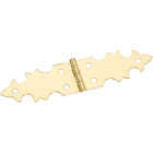 National Hardware 5/8 In. x 2-3/4 In. Brass Miniature Decorative Hinge (2-Pack) Image 1
