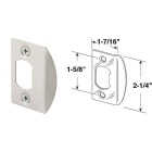 Defender Security Satin Nickel 1-3/4 In. Strike Plate Image 1