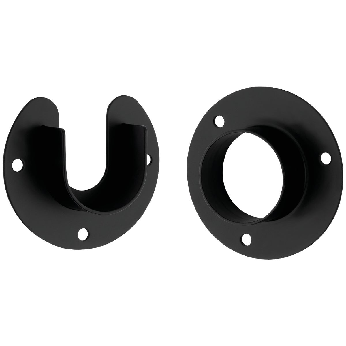 Stanley Home Designs 1-5/16 In. Zinc Closet Rod Socket, Oil Rubbed Bronze (2-Pack) Image 1