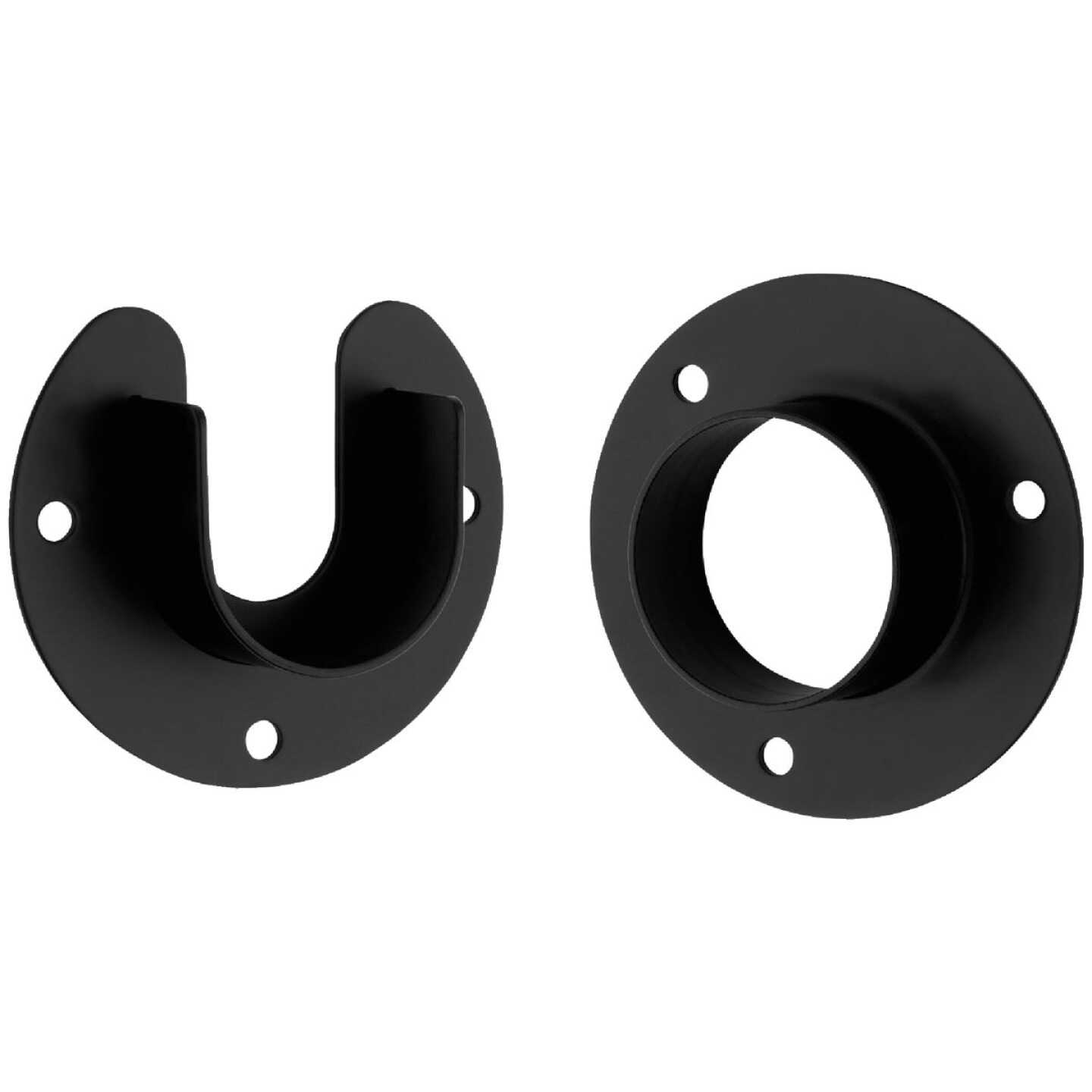 Stanley Home Designs 1-5/16 In. Zinc Closet Rod Socket, Oil Rubbed Bronze (2-Pack) Image 1