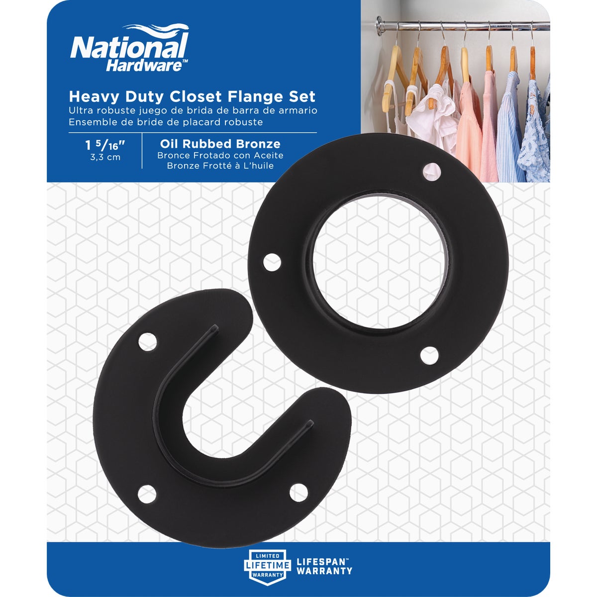 Stanley Home Designs 1-5/16 In. Zinc Closet Rod Socket, Oil Rubbed Bronze (2-Pack) Image 2