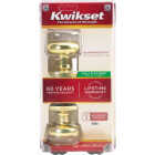 Kwikset Signature Series Polished Brass Hall & Closet Door Knob Image 5