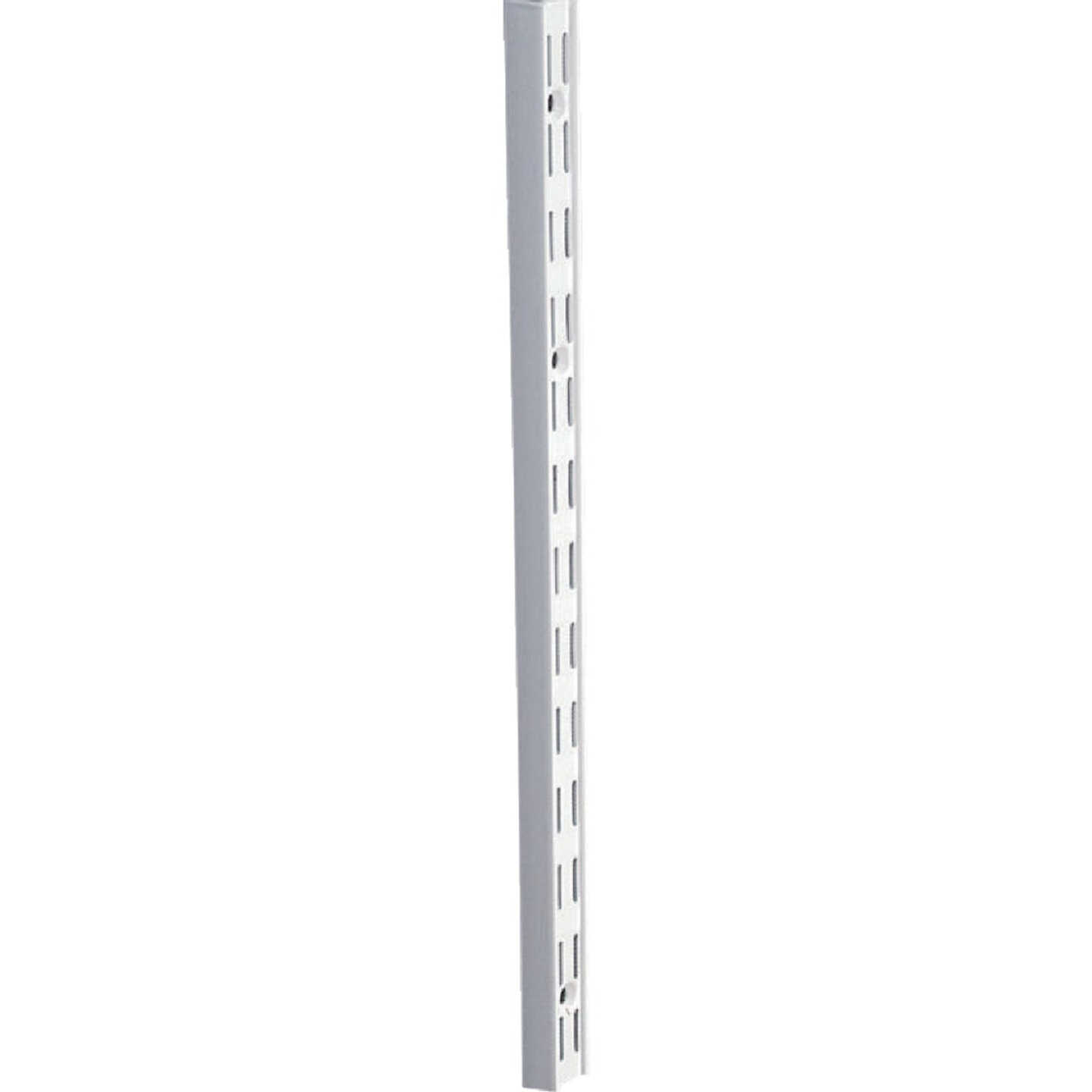 Knape & Vogt 82 Series 48 In. White Steel Heavy-Duty Double-Slot Shelf Standard Image 1