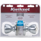 Kwikset Tylo Satin Chrome Bed & Bath Door Knob Image 2