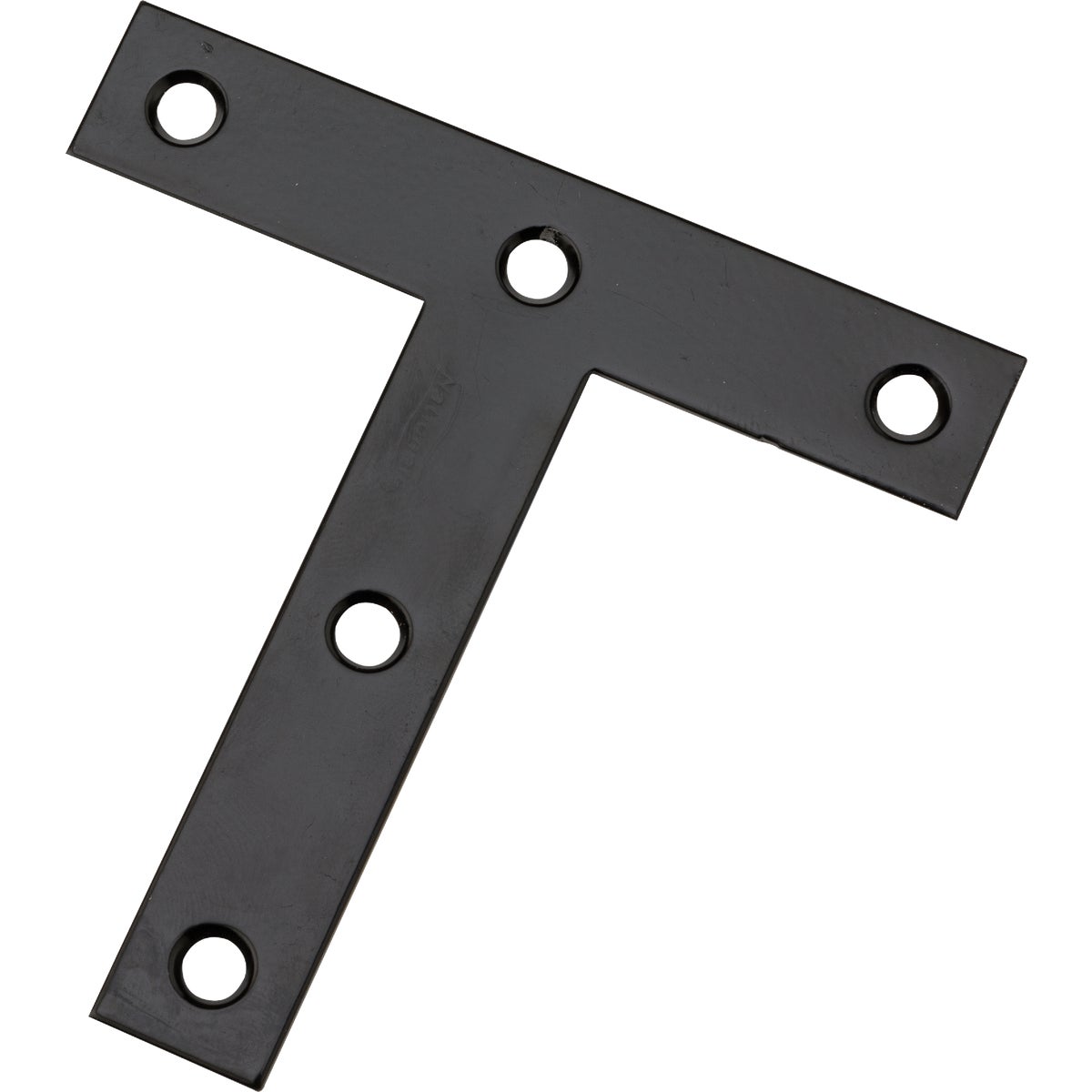 National Hardware 4 In. x 4 In. Black T-Plate Image 1