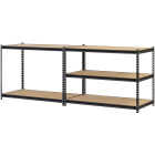Muscle Rack 48 In. x 24 In. x 72 In. 5-Tier Black Shelving Unit Image 6