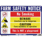 Hy-Ko Farm Safety Notice Sign Image 1