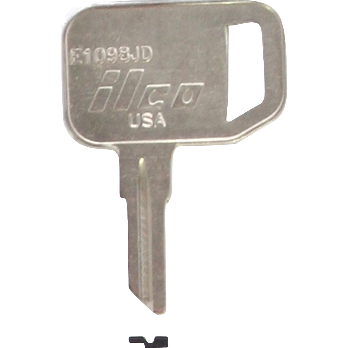 ILCO John Deere Nickel Plated Tractor Key, E1098JD (10-Pack)