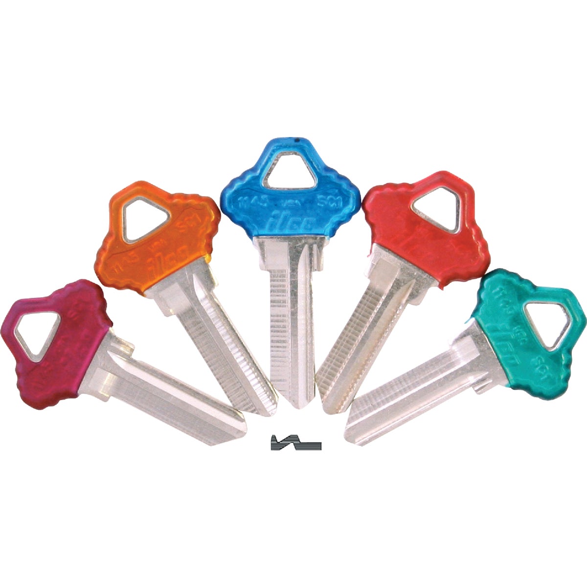 ILCO Schlage Assorted Design Decorative House Key, SC1PC / SC1-PC ASST (5-Pack)