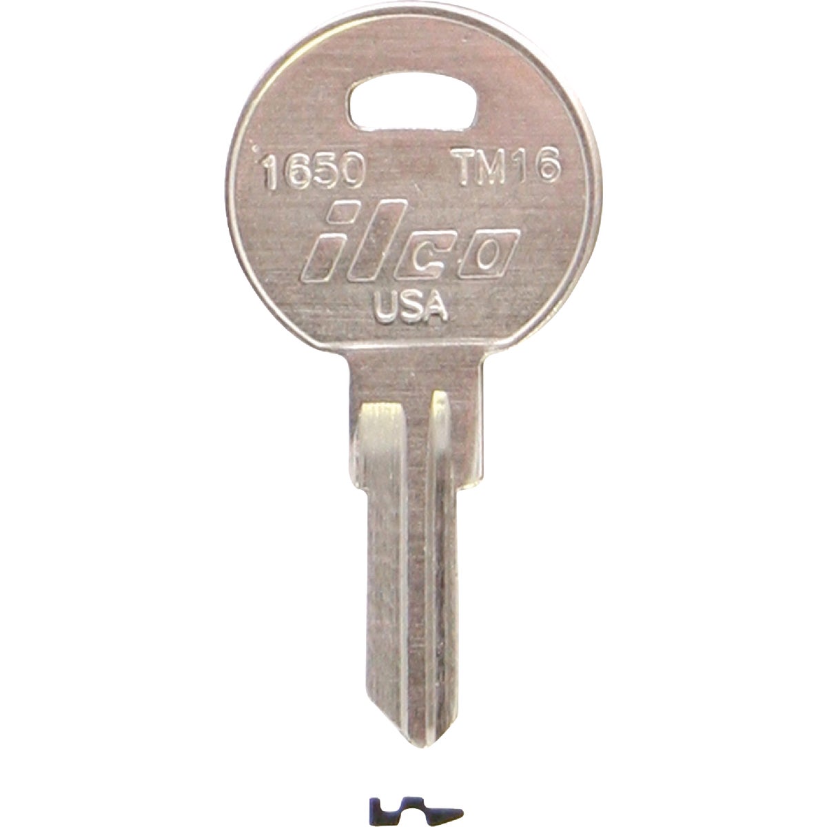 ILCO Trimark Nickel Plated Toolbox Key, TM16 / 1650 (10-Pack)
