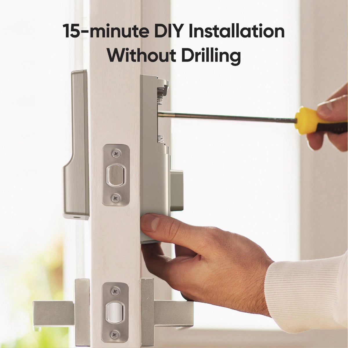 eufy Smart Lock C210 5-In-1 Keyless Entry Door Lock, White Image 4