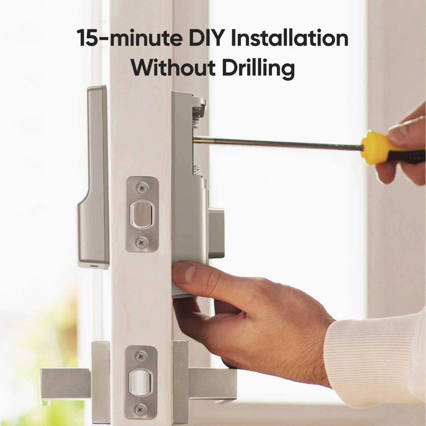 eufy Smart Lock C210 5-In-1 Keyless Entry Door Lock, White Image 4