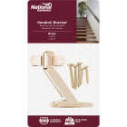 National Hardware Brass Zinc Die-Cast With Steel Strap Handrail Bracket Image 2