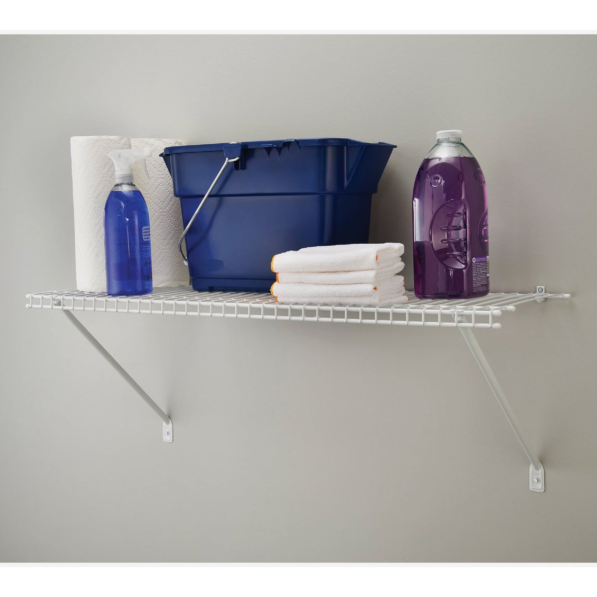 ClosetMaid 3 Ft. W. x 12 In. D Ventilated Shelf Kit, White Image 3