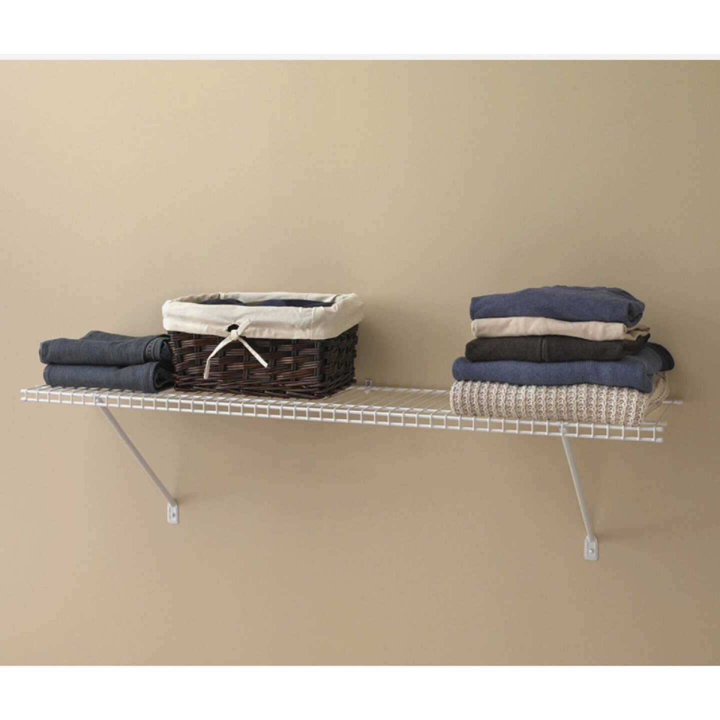 ClosetMaid 3 Ft. W. x 12 In. D Ventilated Shelf Kit, White Image 4