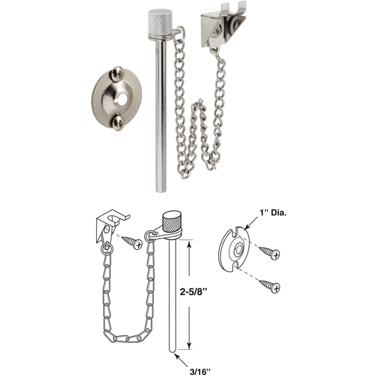 Prime-Line Security Pin Patio Door Lock Image 1