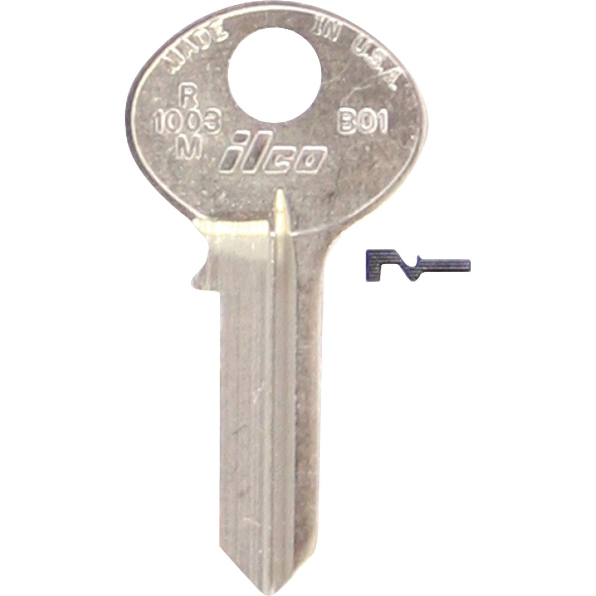 Ilco Bommer Nickel Plated Mailbox Key, R1003M (10-Pack)