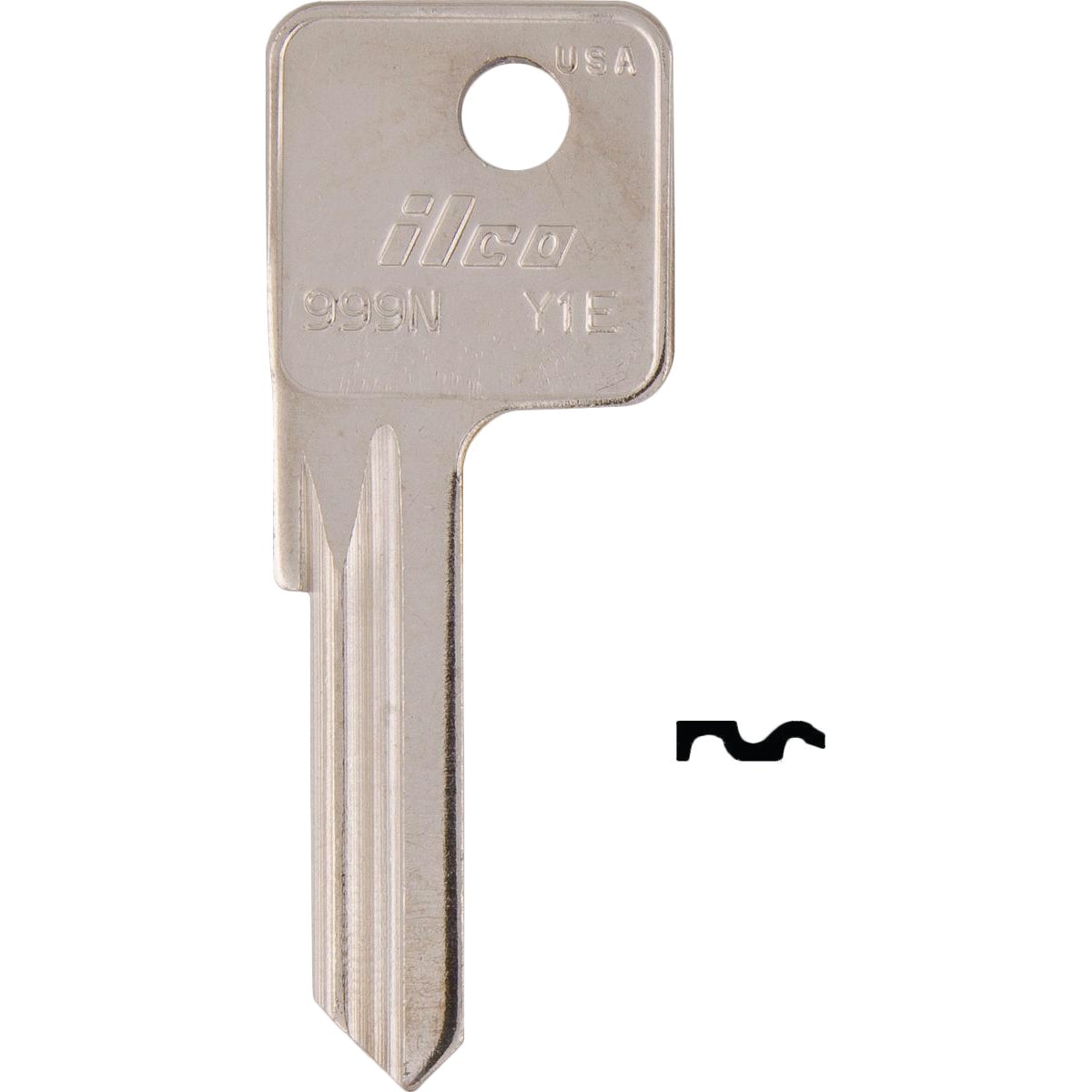 ILCO Yale Nickel Plated House Key, Y1E/999N (10-Pack) Image 1