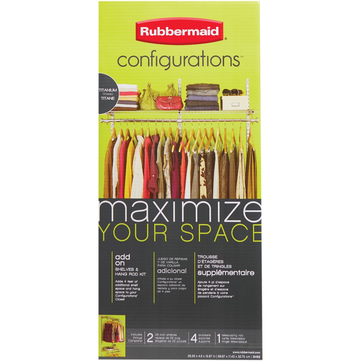 Rubbermaid Configurations 2-Shelf Addon Kit  Image 2
