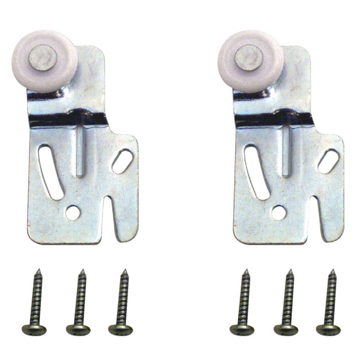Prime-Line Offset Adjustable 2-1/2 In. H. x 1/4 In. Single Wheel Front Bypass Door Roller (2-Count) Image 3
