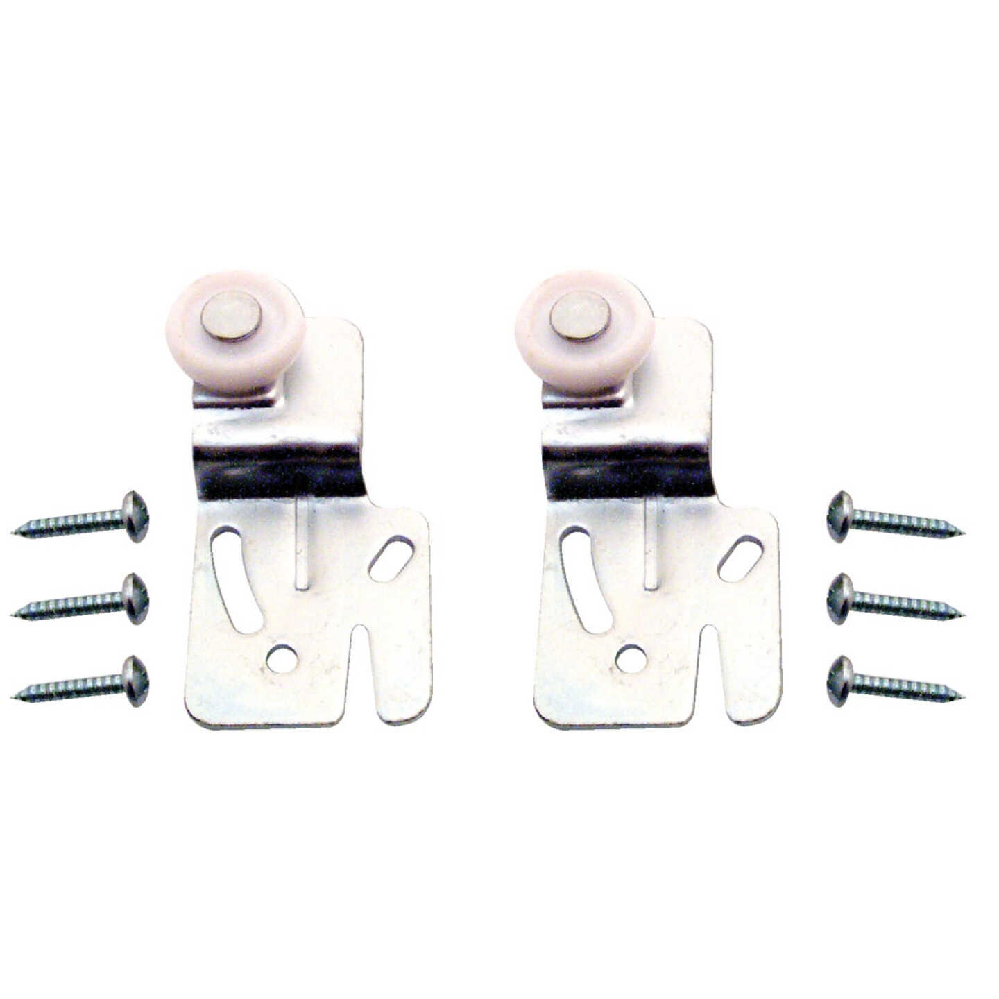 Prime-Line Offset Adjustable 2-1/2 In. H. x 1/2 In. Single Wheel Back Bypass Door Roller (2-Count) Image 3