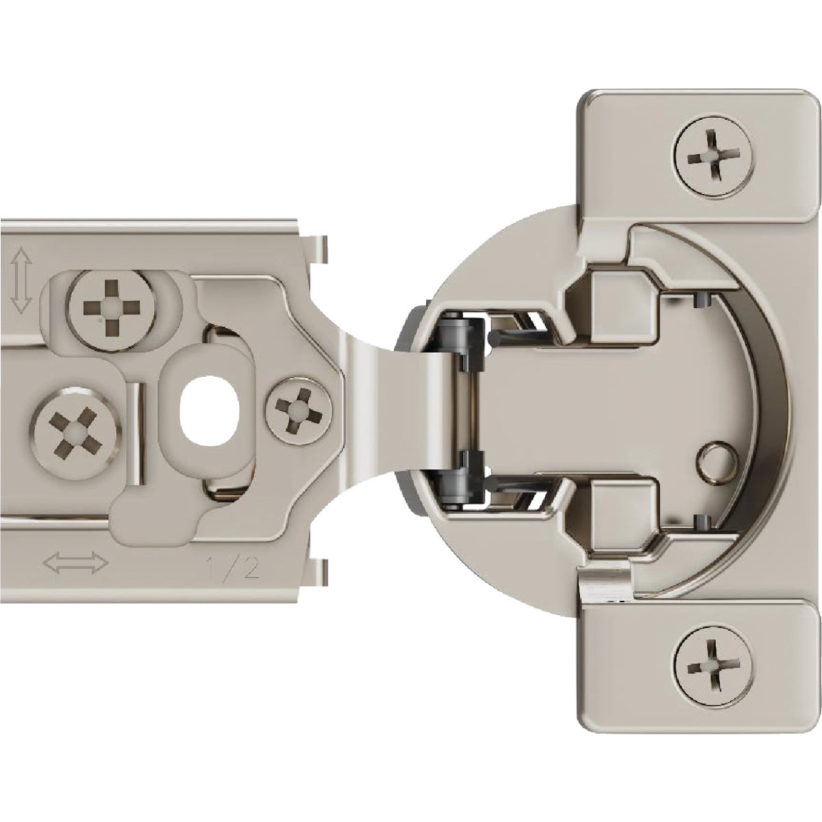 Amerock Matrix Nickel 1/2 In. European Concealed Hinge, (2-Pack)