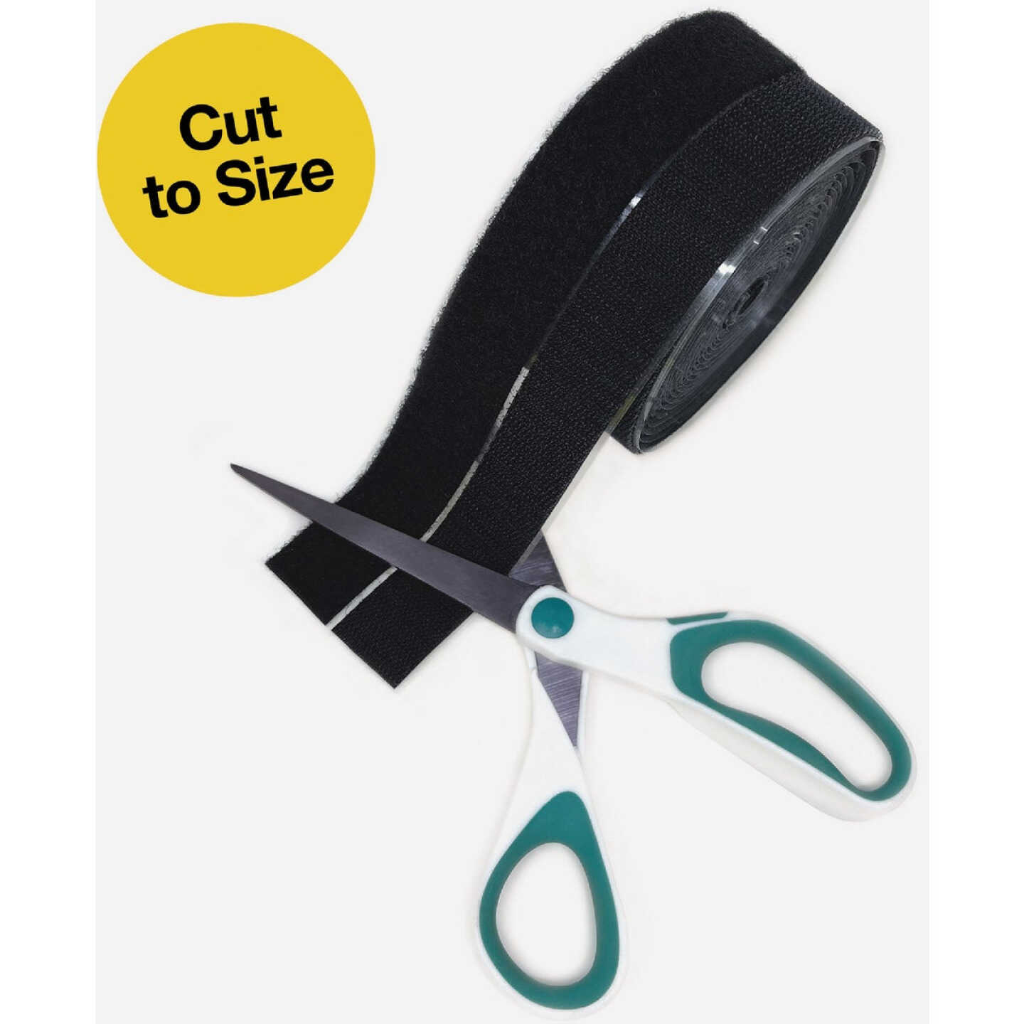 Wrap-It Storage Stick 'Em 3/4 In. x 5 Ft. Black Hook & Loop Roll Image 4