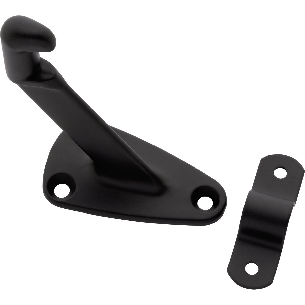 National Hardware Matte Black Handrail Bracket (Bag)