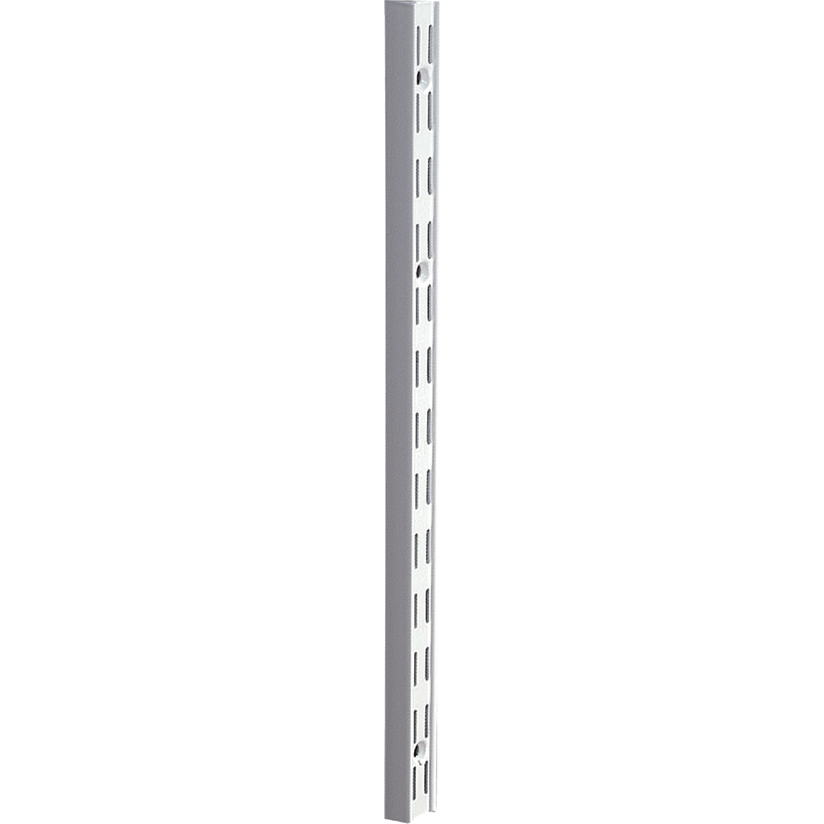 Knape & Vogt 82 Series 16-1/2 In. White Steel Heavy-Duty Double-Slot Shelf Standard