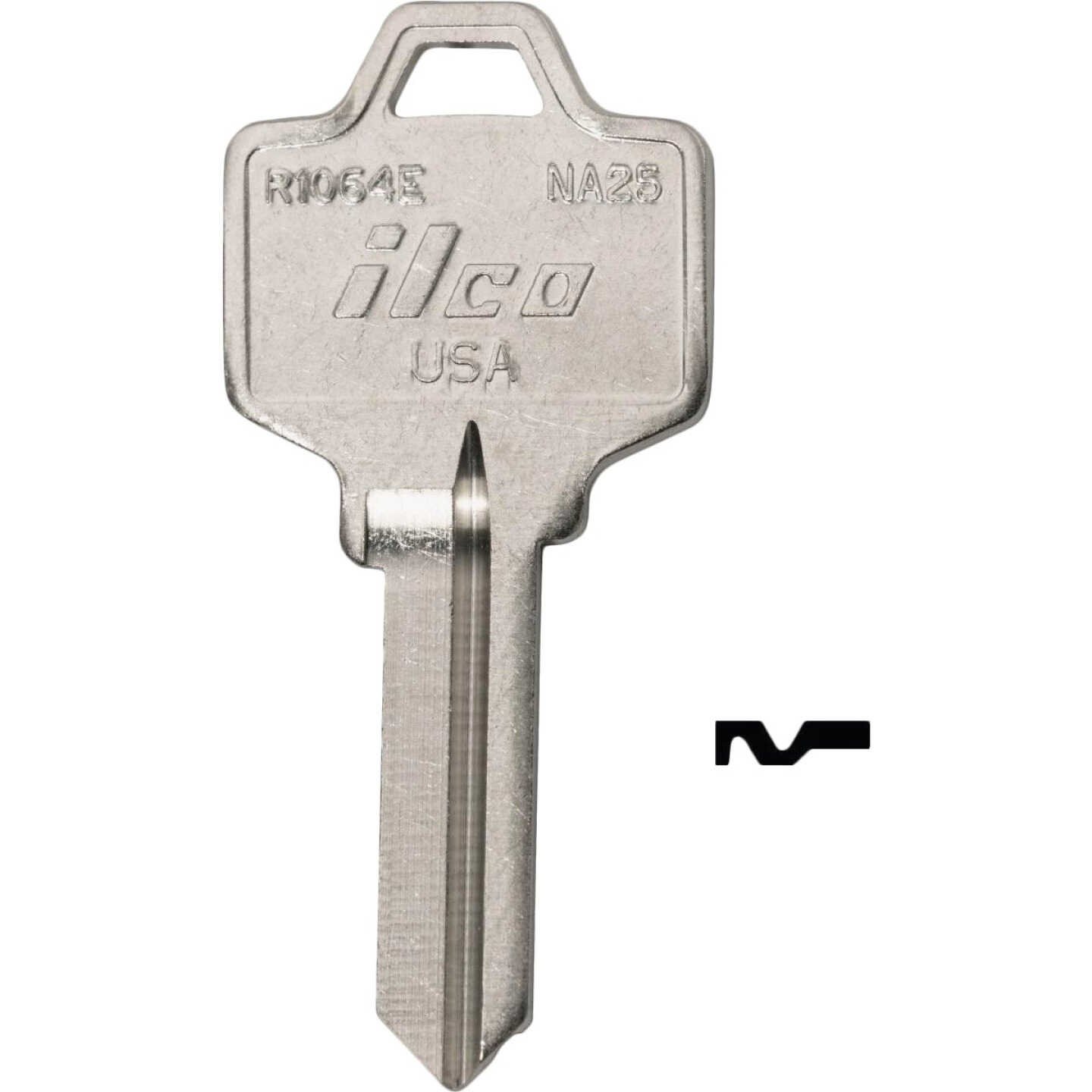 ILCO National Nickel Plated File Cabinet Key NA6 / DIB R1064D (10-Pack) Image 1