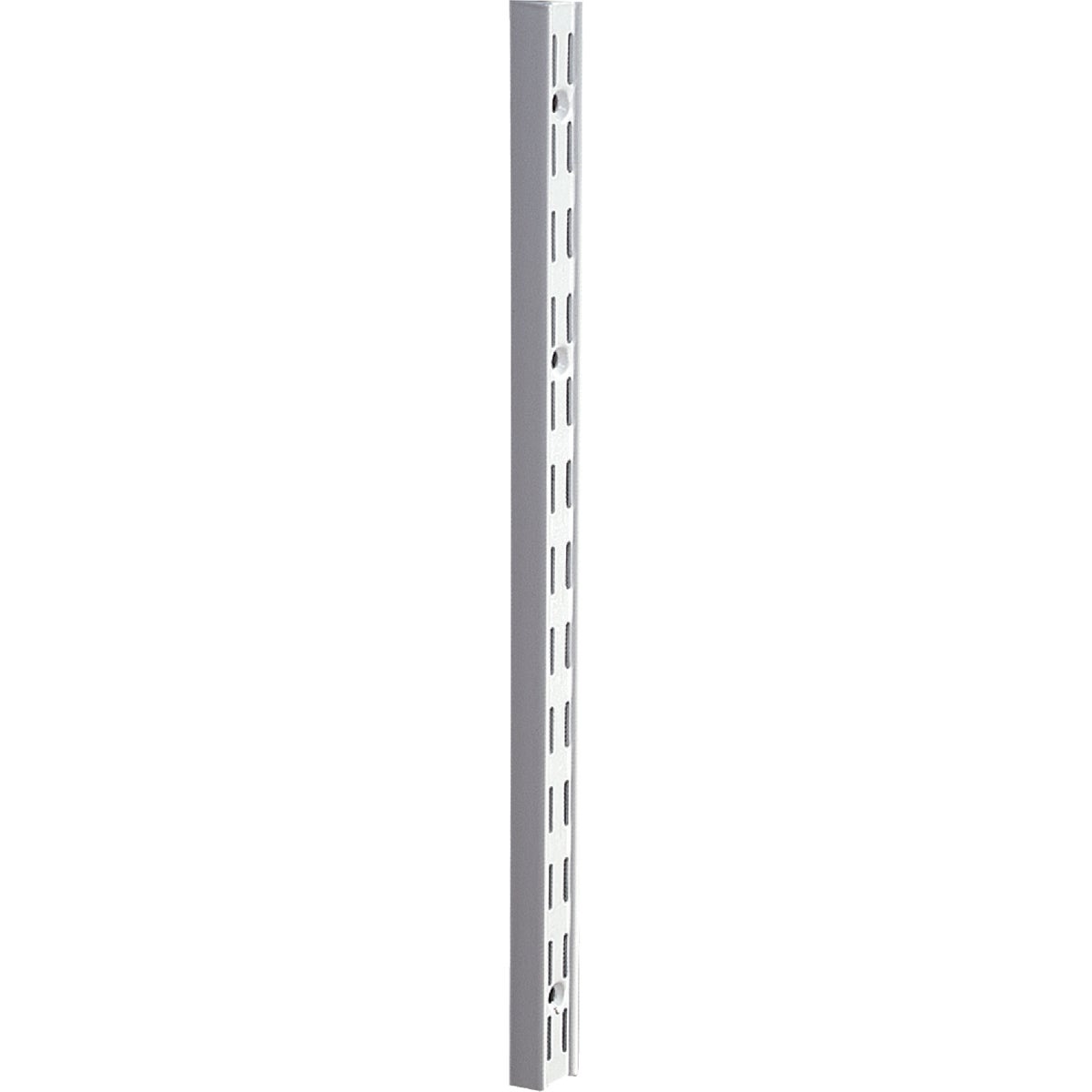 Knape & Vogt 82 Series 63 In. White Steel Heavy-Duty Double-Slot Shelf Standard