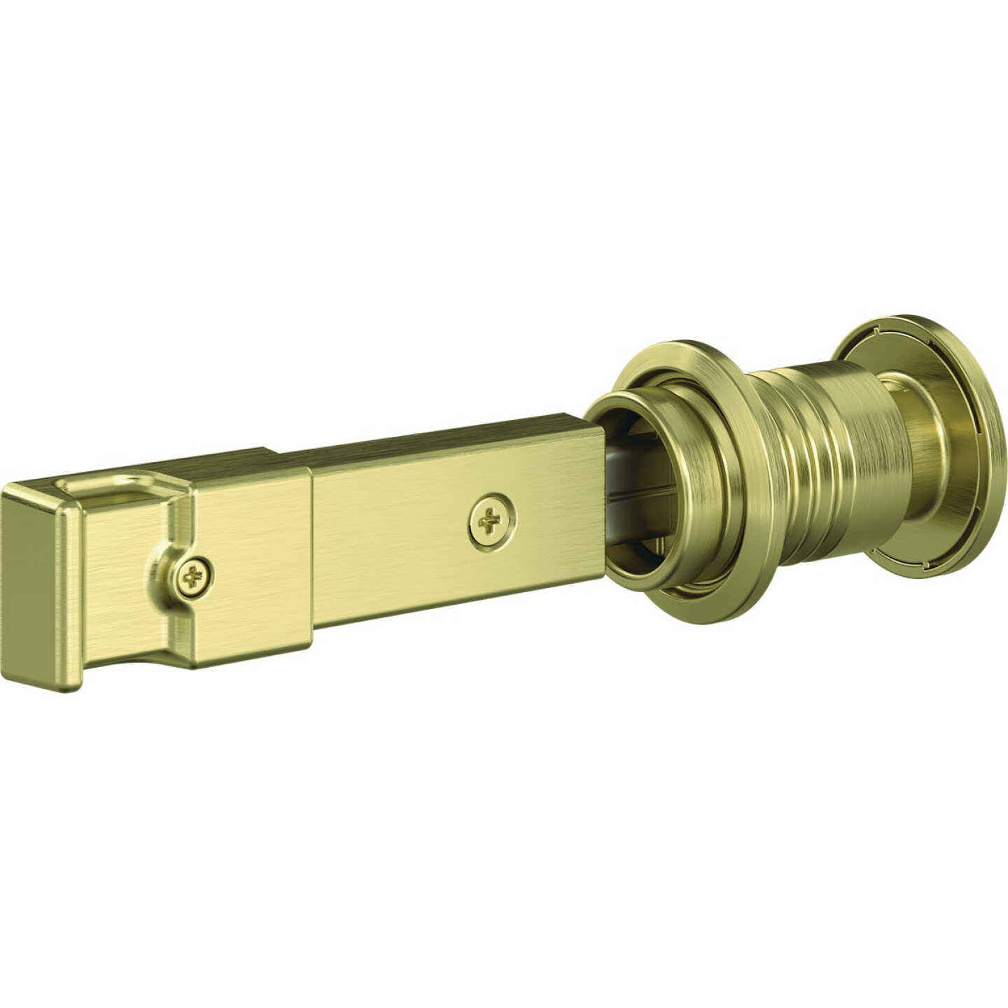 National Hardware Brushed Gold Barn Door Lock Image 1