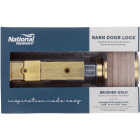 National Hardware Brushed Gold Barn Door Lock Image 3
