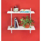 Knape & Vogt 182 Series 10-1/2 In. White Steel Heavy-Duty Double-Slot Shelf Bracket Image 3
