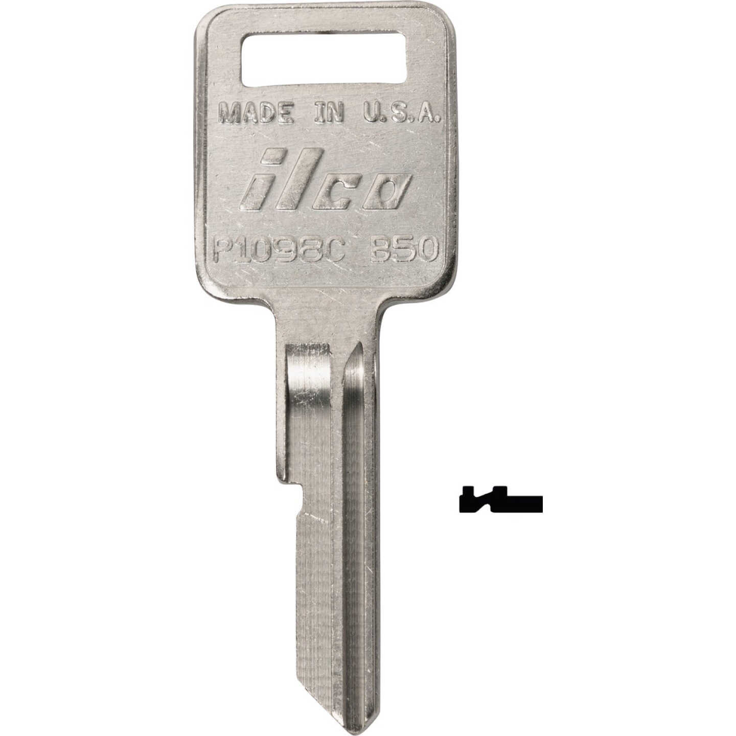 ILCO GM Nickel Plated Automotive Key, B48 / P1098A (10-Pack) Image 1