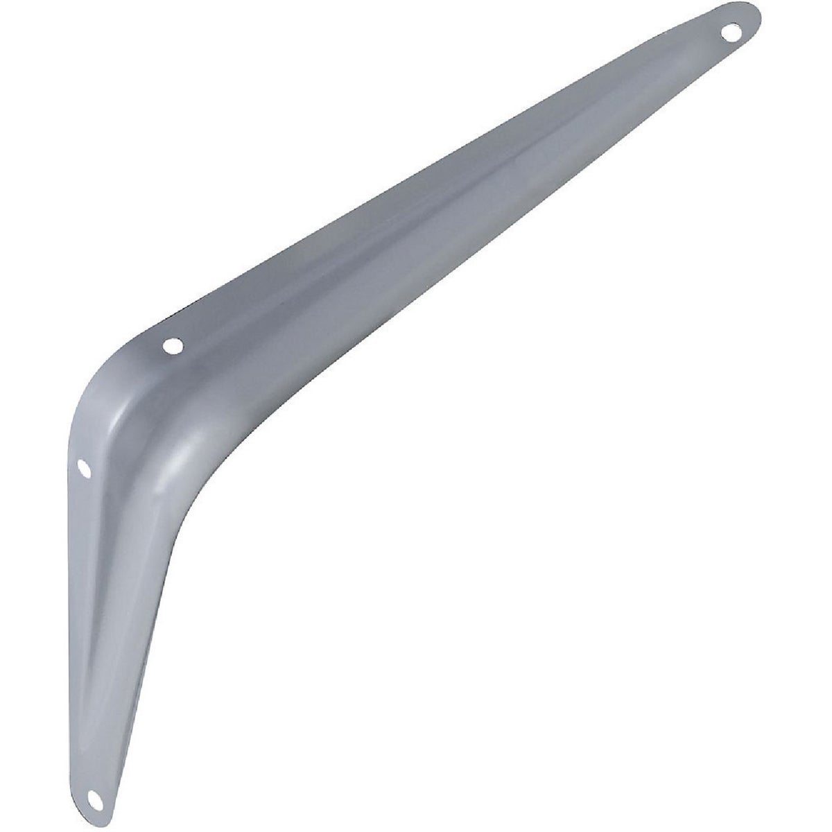 National Hardware 6 In. D. x 8 In. H. Gray Steel Shelf Bracket Image 1