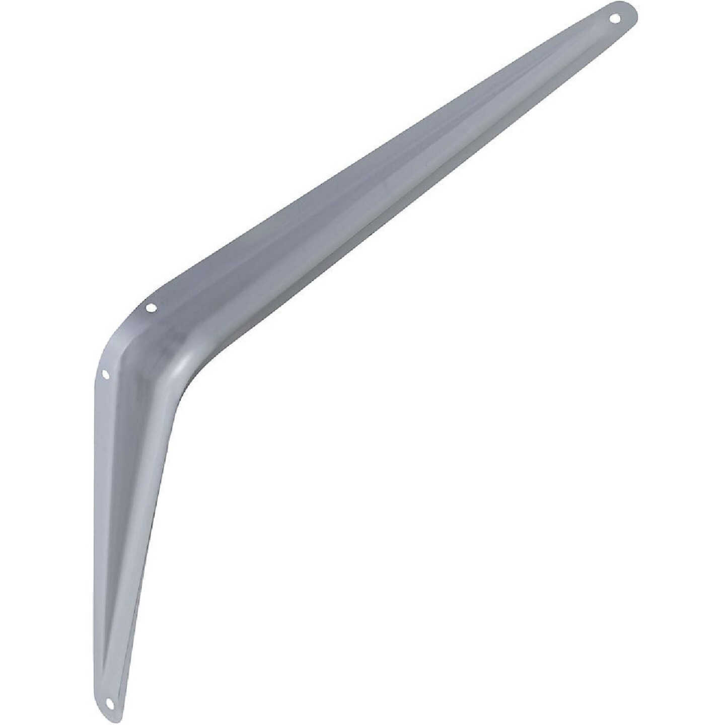 National Hardware 10 In. D. x 12 In. H. Gray Steel Shelf Bracket Image 1