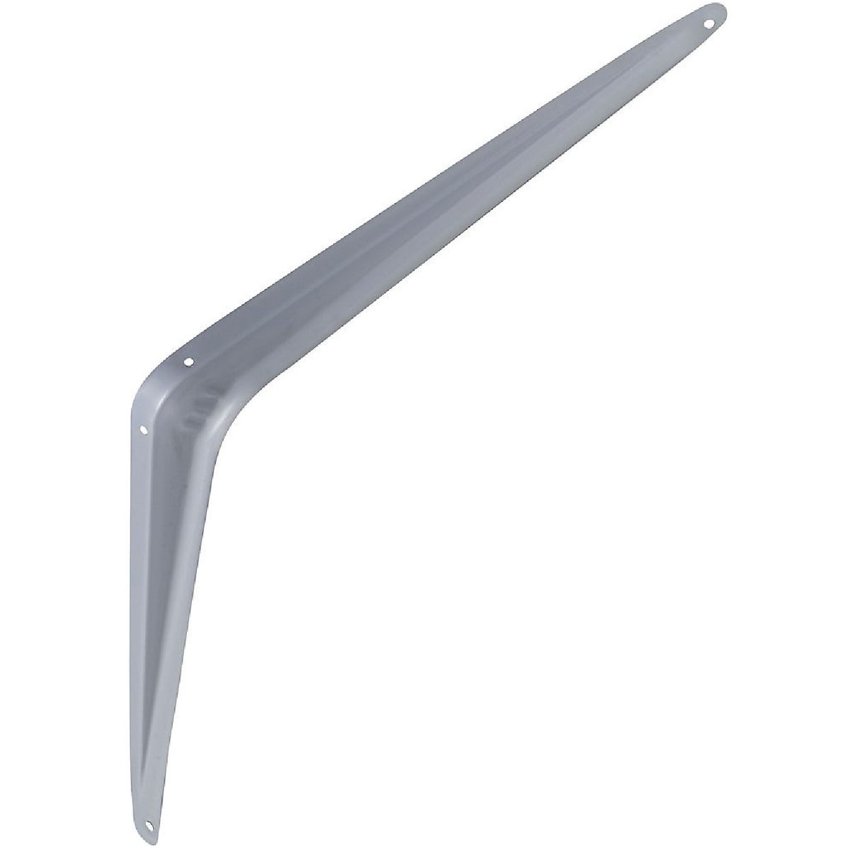 National Hardware 12 In. D. x 14 In. H. Gray Steel Shelf Bracket Image 1