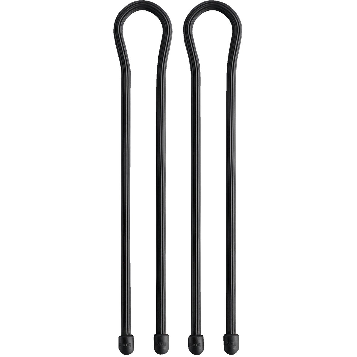 Gear Tie 18 In. Reusable Rubber Twist Tie - Black (2-Pack) Image 3