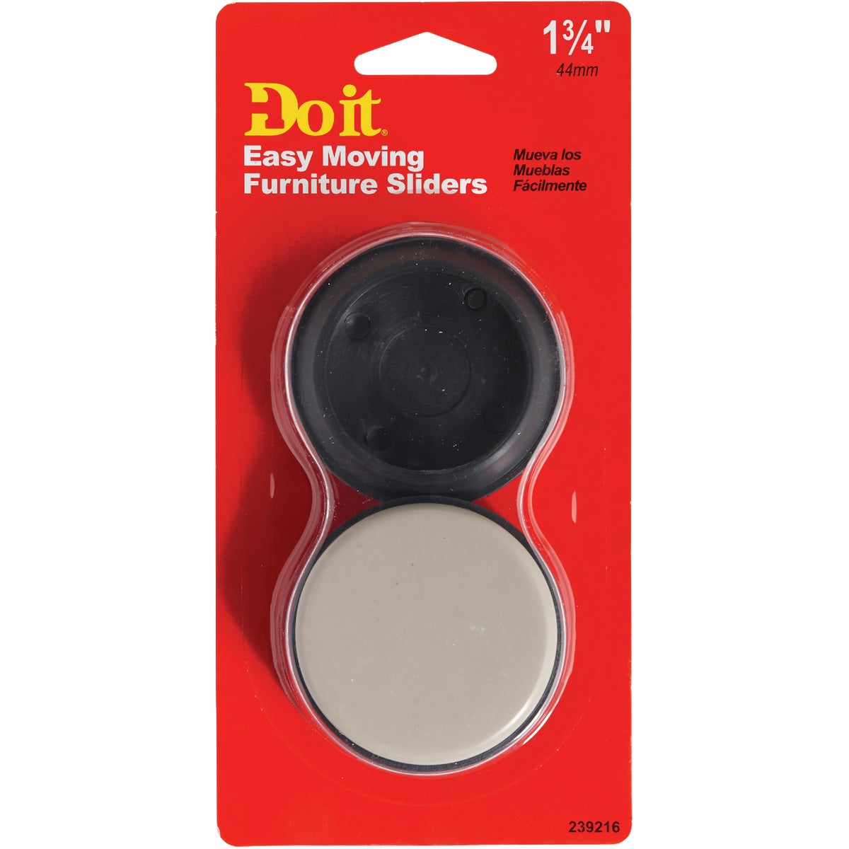 Do it 1-3/4 In. Round Self Adhesive Furniture Glide (4-Pack) Image 2