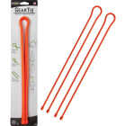 Gear Tie 32 In. Reusable Rubber Twist Tie - Bright Orange (2-Pack) Image 1