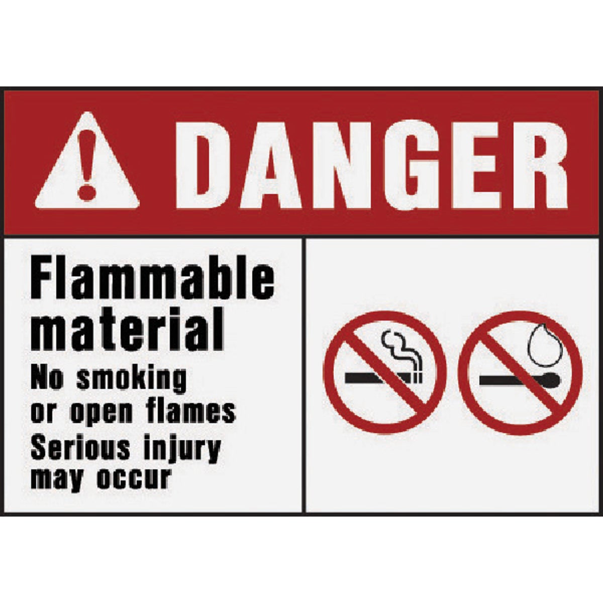 Hy-Ko Danger Flammable Material Sign Image 1