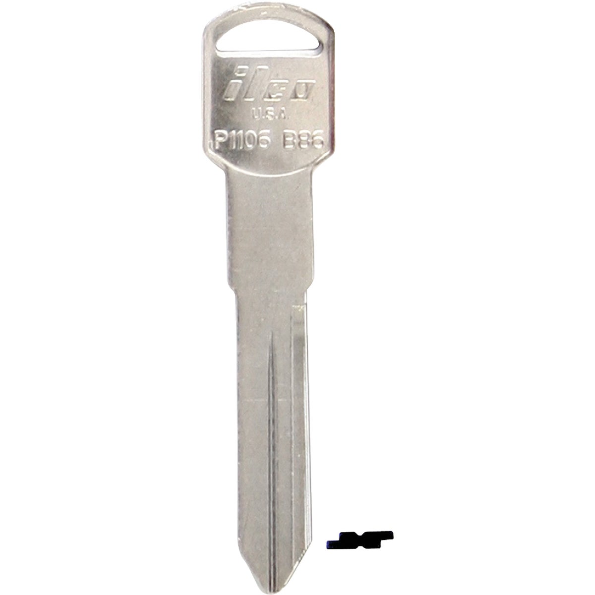 ILCO GM Nickel Plated Automotive Key, B86 / P1106 (10-Pack) Image 1