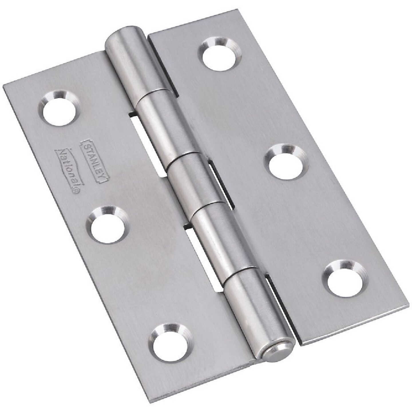 National Hardware 3 In. Stainless Steel Narrow Tight-Pin Hinge (2-Pack) Image 1
